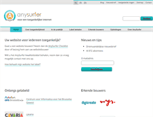 Tablet Screenshot of anysurfer.be